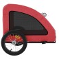 vidaXL Remolque de bicicleta mascotas hierro tela Oxford rojo vidaXL Remolque de bicicleta mascotas hierro tela Oxford rojo
