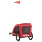 vidaXL Remolque de bicicleta mascotas hierro tela Oxford rojo vidaXL Remolque de bicicleta mascotas hierro tela Oxford rojo