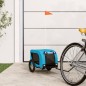 vidaXL Remolque de bicicleta mascotas hierro tela Oxford azul negro vidaXL Remolque de bicicleta mascotas hierro tela Oxford azul negro