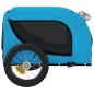 vidaXL Remolque de bicicleta mascotas hierro tela Oxford azul negro vidaXL Remolque de bicicleta mascotas hierro tela Oxford azul negro