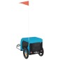 vidaXL Remolque de bicicleta mascotas hierro tela Oxford azul negro vidaXL Remolque de bicicleta mascotas hierro tela Oxford azul negro