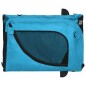 vidaXL Remolque de bicicleta mascotas hierro tela Oxford azul negro vidaXL Remolque de bicicleta mascotas hierro tela Oxford azul negro