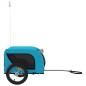 vidaXL Remolque de bicicleta mascotas hierro tela Oxford azul negro vidaXL Remolque de bicicleta mascotas hierro tela Oxford azul negro