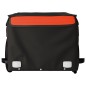 vidaXL Remolque para bicicleta hierro negro y naranja 30 kg vidaXL Remolque para bicicleta hierro negro y naranja 30 kg