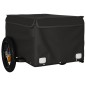 vidaXL Remolque para bicicleta hierro negro 30 kg vidaXL Remolque para bicicleta hierro negro 30 kg