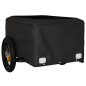 vidaXL Remolque para bicicleta hierro negro 30 kg vidaXL Remolque para bicicleta hierro negro 30 kg