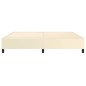 vidaXL Estructura de cama box spring cuero sintético crema 200x200 cm vidaXL Estructura de cama box spring cuero sintético crema 200x200 cm