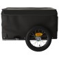 vidaXL Remolque para bicicleta hierro negro 30 kg vidaXL Remolque para bicicleta hierro negro 30 kg