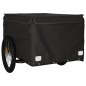 vidaXL Remolque para bicicleta hierro negro 45 kg vidaXL Remolque para bicicleta hierro negro 45 kg
