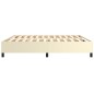 vidaXL Estructura de cama box spring cuero sintético crema 200x200 cm vidaXL Estructura de cama box spring cuero sintético crema 200x200 cm
