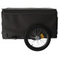 vidaXL Remolque para bicicleta hierro negro 45 kg vidaXL Remolque para bicicleta hierro negro 45 kg