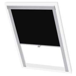 vidaXL Persiana opaca enrollable negra C02 
