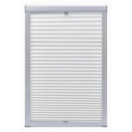vidaXL Persiana plisada blanca P08/408