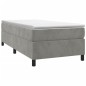 vidaXL Estructura de cama box spring terciopelo gris claro 80x200 cm vidaXL Estructura de cama box spring terciopelo gris claro 80x200 cm