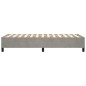 vidaXL Estructura de cama box spring terciopelo gris claro 80x200 cm vidaXL Estructura de cama box spring terciopelo gris claro 80x200 cm