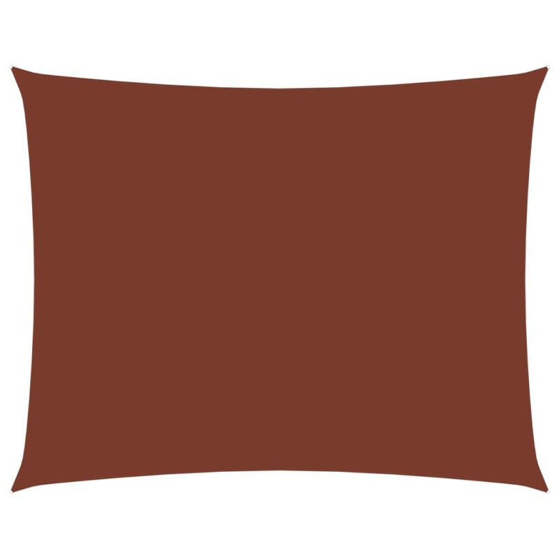 vidaXL Toldo de vela rectangular tela Oxford terracota 2x3,5 m vidaXL Toldo de vela rectangular tela Oxford terracota 2x3,5 m