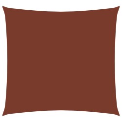 vidaXL Toldo de vela rectangular tela Oxford terracota 2,5x3 m