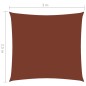 vidaXL Toldo de vela rectangular tela Oxford terracota 2,5x3 m vidaXL Toldo de vela rectangular tela Oxford terracota 2,5x3 m