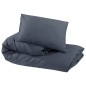 vidaXL Juego de funda nórdica algodón gris antracita 200x220 cm vidaXL Juego de funda nórdica algodón gris antracita 200x220 cm