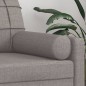 vidaXL Cojines decorativos 2 uds tela gris taupe 15x50 cm vidaXL Cojines decorativos 2 uds tela gris taupe 15x50 cm