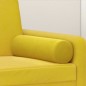 vidaXL Cojines decorativos 2 uds terciopelo amarillo 15x50 cm