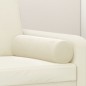 vidaXL Cojines decorativos 2 uds terciopelo crema 15x50 cm