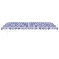 vidaXL Toldo retráctil aluminio y tela azul y blanco 5x3 m vidaXL Toldo retráctil aluminio y tela azul y blanco 5x3 m
