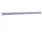 vidaXL Toldo retráctil aluminio y tela azul y blanco 5x3 m vidaXL Toldo retráctil aluminio y tela azul y blanco 5x3 m