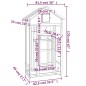 vidaXL Casita para pájaros madera maciza pino marrón 91,5x53x170 cm vidaXL Casita para pájaros madera maciza pino marrón 91,5x53x170 cm