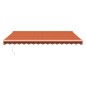 vidaXL Toldo retráctil aluminio y tela naranja y marrón 4,5x3 m vidaXL Toldo retráctil aluminio y tela naranja y marrón 4,5x3 m