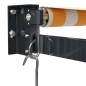 vidaXL Toldo retráctil aluminio y tela amarillo y blanco 4,5x3 m vidaXL Toldo retráctil aluminio y tela amarillo y blanco 4,5x3 m