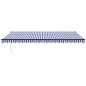 vidaXL Toldo retráctil aluminio y tela azul y blanco 5x3 m vidaXL Toldo retráctil aluminio y tela azul y blanco 5x3 m