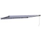 vidaXL Toldo retráctil aluminio y tela azul y blanco 5x3 m vidaXL Toldo retráctil aluminio y tela azul y blanco 5x3 m