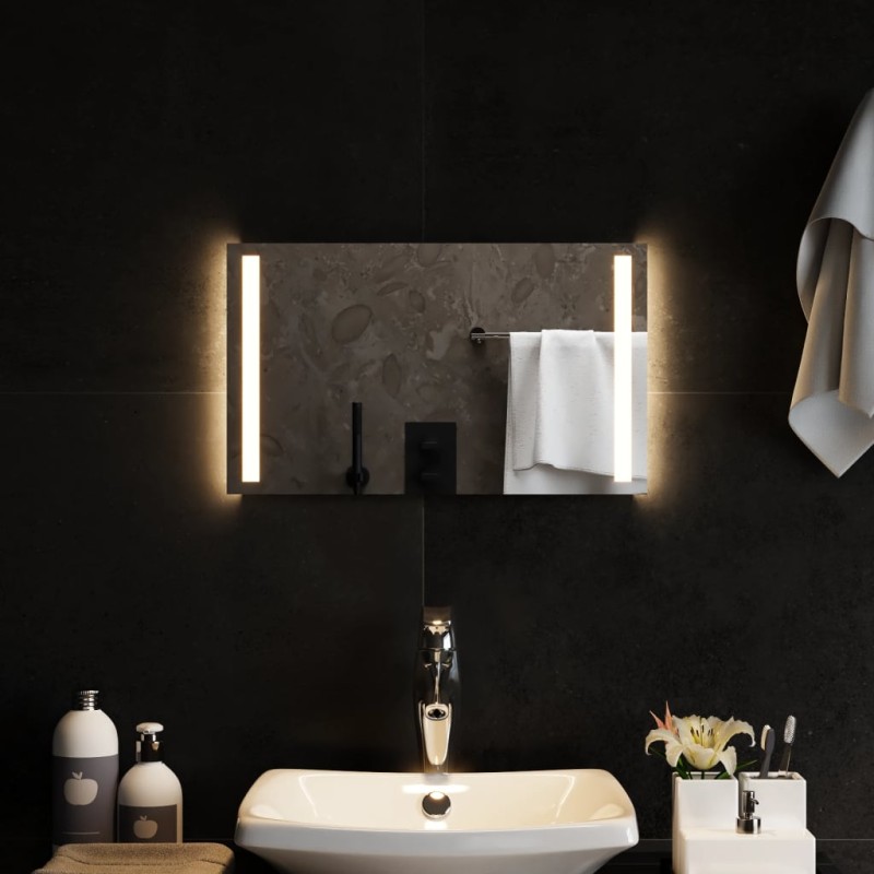 vidaXL Espejo de baño con LED 50x30 cm