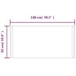 vidaXL Espejo de baño con LED 100x50 cm vidaXL Espejo de baño con LED 100x50 cm