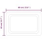 vidaXL Espejo de baño con LED 60x40 cm vidaXL Espejo de baño con LED 60x40 cm