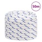 vidaXL Cuerda de barco polipropileno blanco 20 mm 50 m vidaXL Cuerda de barco polipropileno blanco 20 mm 50 m