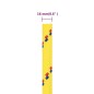 vidaXL Cuerda de barco polipropileno amarillo 16 mm 25 m