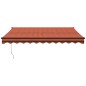 vidaXL Toldo retráctil aluminio y tela naranja y marrón 3,5x2,5 m vidaXL Toldo retráctil aluminio y tela naranja y marrón 3,5x2,5 m