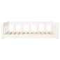 vidaXL Cama para perros madera maciza de pino blanco 95,5x65,5x28 cm vidaXL Cama para perros madera maciza de pino blanco 95,5x65,5x28 cm