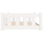 vidaXL Cama para perros madera maciza de pino blanco 95,5x65,5x28 cm vidaXL Cama para perros madera maciza de pino blanco 95,5x65,5x28 cm