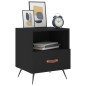vidaXL Mesitas de noche 2 uds madera ingeniería negro 40x35x47,5 cm