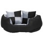 vidaXL Cojín para perro reversible y lavable gris y negro 65x50x20 cm vidaXL Cojín para perro reversible y lavable gris y negro 65x50x20 cm