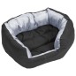 vidaXL Cojín para perro reversible y lavable gris y negro 65x50x20 cm vidaXL Cojín para perro reversible y lavable gris y negro 65x50x20 cm