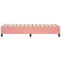 vidaXL Estructura de cama box spring terciopelo rosa 90x200 cm