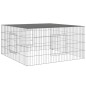 vidaXL Jaula para conejos hierro galvanizado 110x110x55 cm vidaXL Jaula para conejos hierro galvanizado 110x110x55 cm