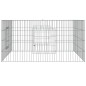 vidaXL Jaula para conejos hierro galvanizado 110x110x55 cm vidaXL Jaula para conejos hierro galvanizado 110x110x55 cm