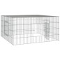 vidaXL Jaula para conejos hierro galvanizado 110x110x55 cm vidaXL Jaula para conejos hierro galvanizado 110x110x55 cm