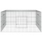 vidaXL Jaula para conejos hierro galvanizado 110x110x55 cm vidaXL Jaula para conejos hierro galvanizado 110x110x55 cm