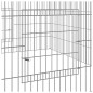 vidaXL Jaula para conejos hierro galvanizado 110x110x55 cm vidaXL Jaula para conejos hierro galvanizado 110x110x55 cm
